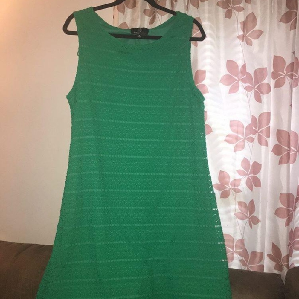 Emerald green dress